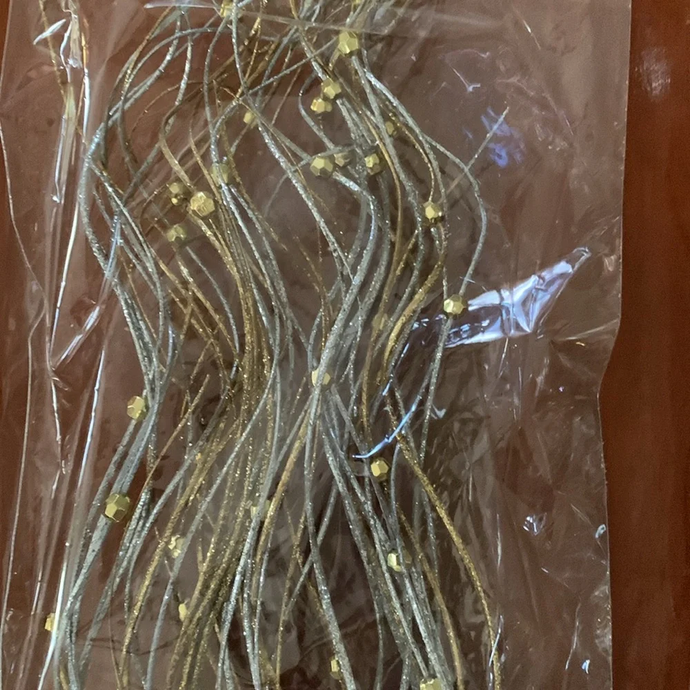 Pier 1 Imports Gold and Silver Garland Accents